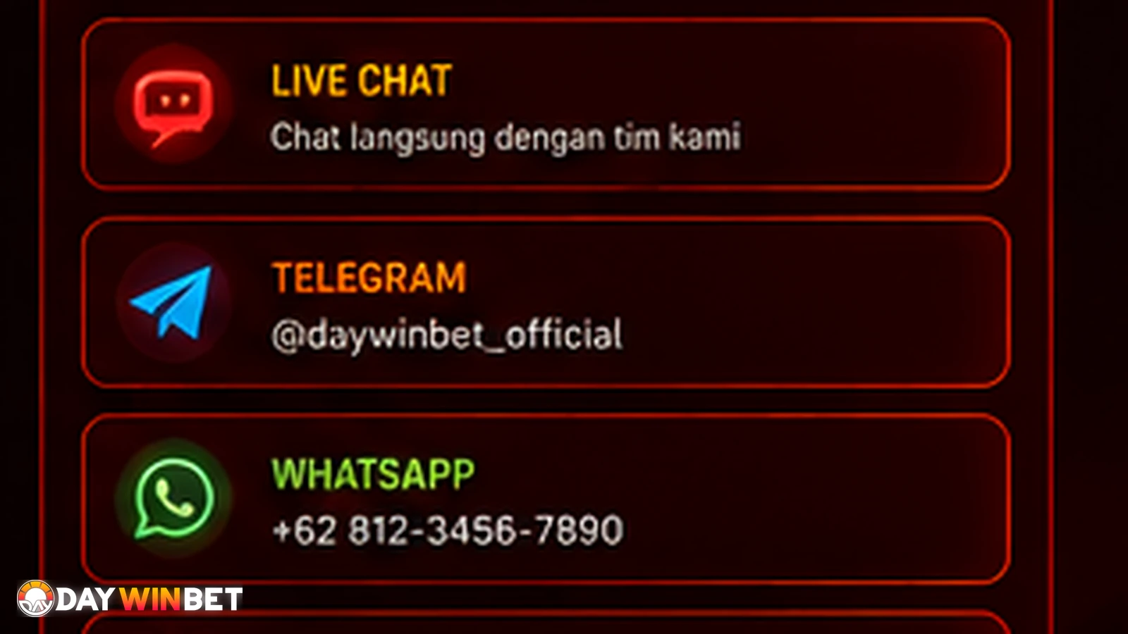 Support DAYWINBET
